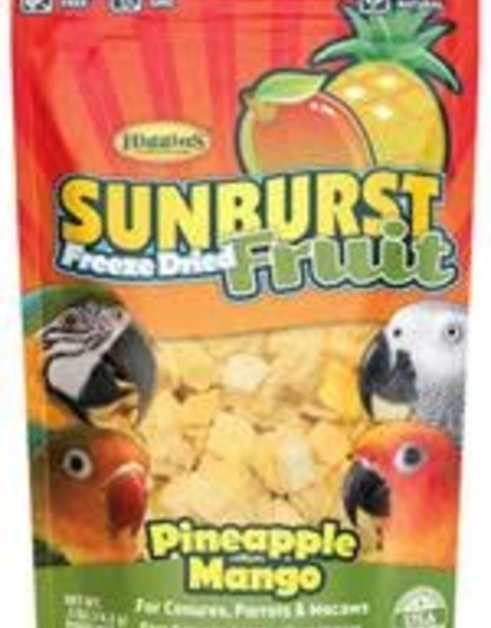 HIGGINS PREMIUM PET FOODS HIGGINS- SUNBURST- 6X4X2- FREEZE DRIED FRUIT- PINEAPPLE/MANGO TREAT- 5 OZ