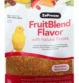 ZUPREEM BIN #26- ZUPREEM- FRUIT BLEND- PELLETED DIET- 12X8X18- 10 LB- EXTRA SMALL