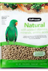 ZUPREEM ZUPREEM- NATURAL- PELLETED DIET- 10X4X14- 3 LB- PARROT/CONURE