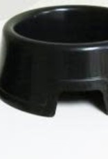 MEDIUM ROUND BOWL / HIDE BLACK BASE 7/INSIDE 5 D X 2-1/2 H INSIDE CAVE 2 INCHES DOOR 1 INCH H