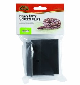 ZILLA PET PRODUCTS ZILLA- SCREEN CLIPS-  HEAVY DUTY- 7X4X1- 30 GALLON AND LARGER