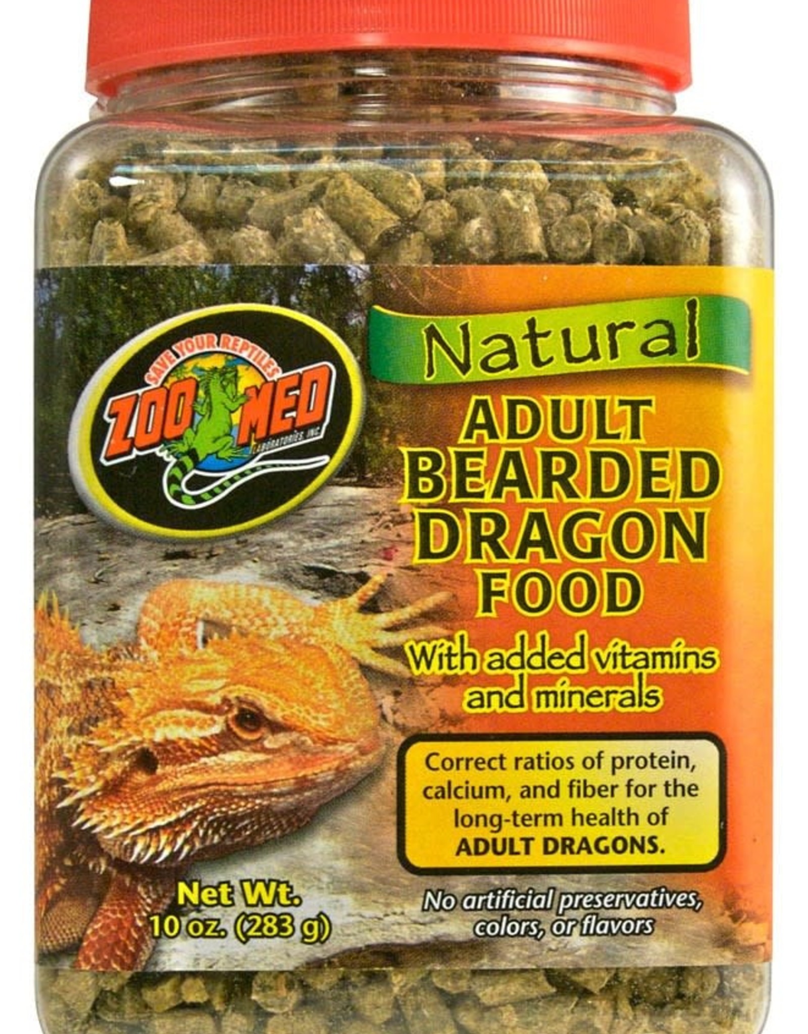 ZOO MED LABORATORIES, INC. ZOO MED- ZM-76- NATURAL- BEARDED DRAGON FOOD- ADULT- 10 OZ