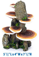 PENN PLAX PLASTICS, INC. RR1007- DECOR- 5.5X4X7.5- BROWN MUSHROOM