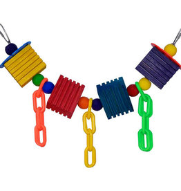 SUPER BIRD CREATIONS SB 1141- BIRD TOY- 4X4X20- GROOVY CHAINS