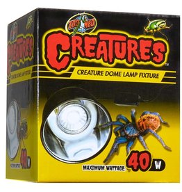 ZOO MED LABORATORIES, INC. ZOO MED- CT-35- CREATURES- DOME LAMP FIXTURE- 3X3X3- 40W
