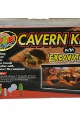 ZOO MED LABORATORIES, INC. ZOO MED- XRK-1- EXCAVATOR CLAY- BURROWING SUBSTRATE- 10X6X7- CAVERN  KIT