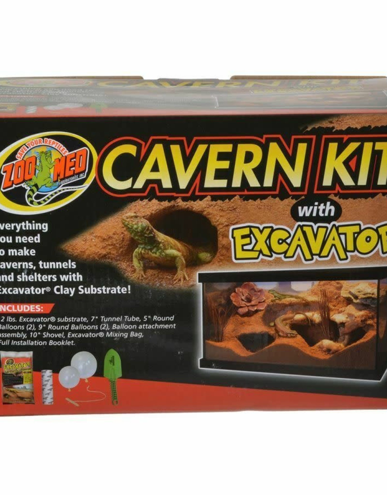 ZOO MED LABORATORIES, INC. ZOO MED- XRK-1- EXCAVATOR CLAY- BURROWING SUBSTRATE- 10X6X7- CAVERN  KIT