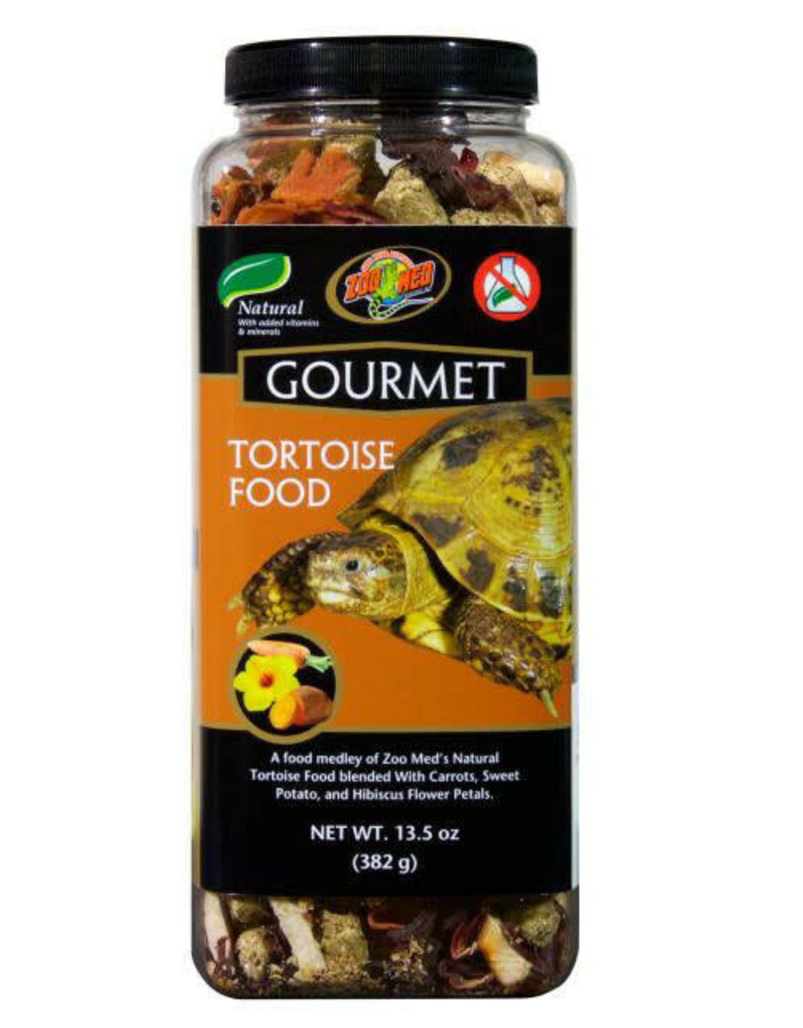 ZOO MED LABORATORIES, INC. ZOO MED- ZM-102- GOURMET- TORTOISE FOOD- 3X3X7- 13.5 OZ