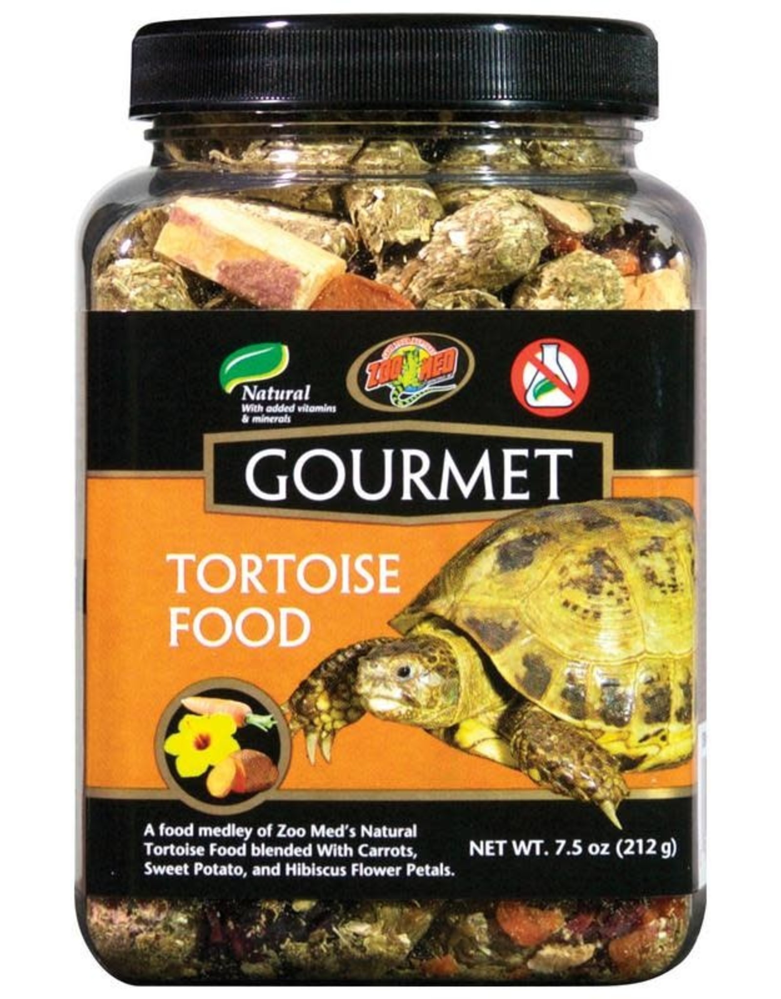 ZOO MED LABORATORIES, INC. ZOO MED- ZM-101- GOURMET- TORTOISE FOOD- 3X3X4.5- 7.5 OZ