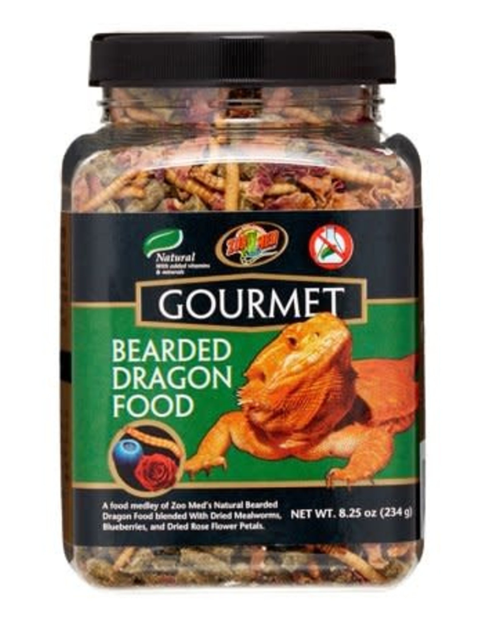 ZOO MED LABORATORIES, INC. ZOO MED- ZM-103- GOURMET- BEARDED DRAGON FOOD- 3X3X4.5- 8.25 OZ