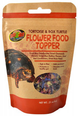 ZOO MED LABORATORIES, INC. ZOO MED- ZM-140-  FLOWER FOOD TOPPER- 6X4X1- TORTOISE AND BOX TURTLE- 4X6X1- .21 OZ