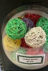 HAPPY BEAKS HB46564  COLORED VINE BALL LARGE- 3.5 INCH