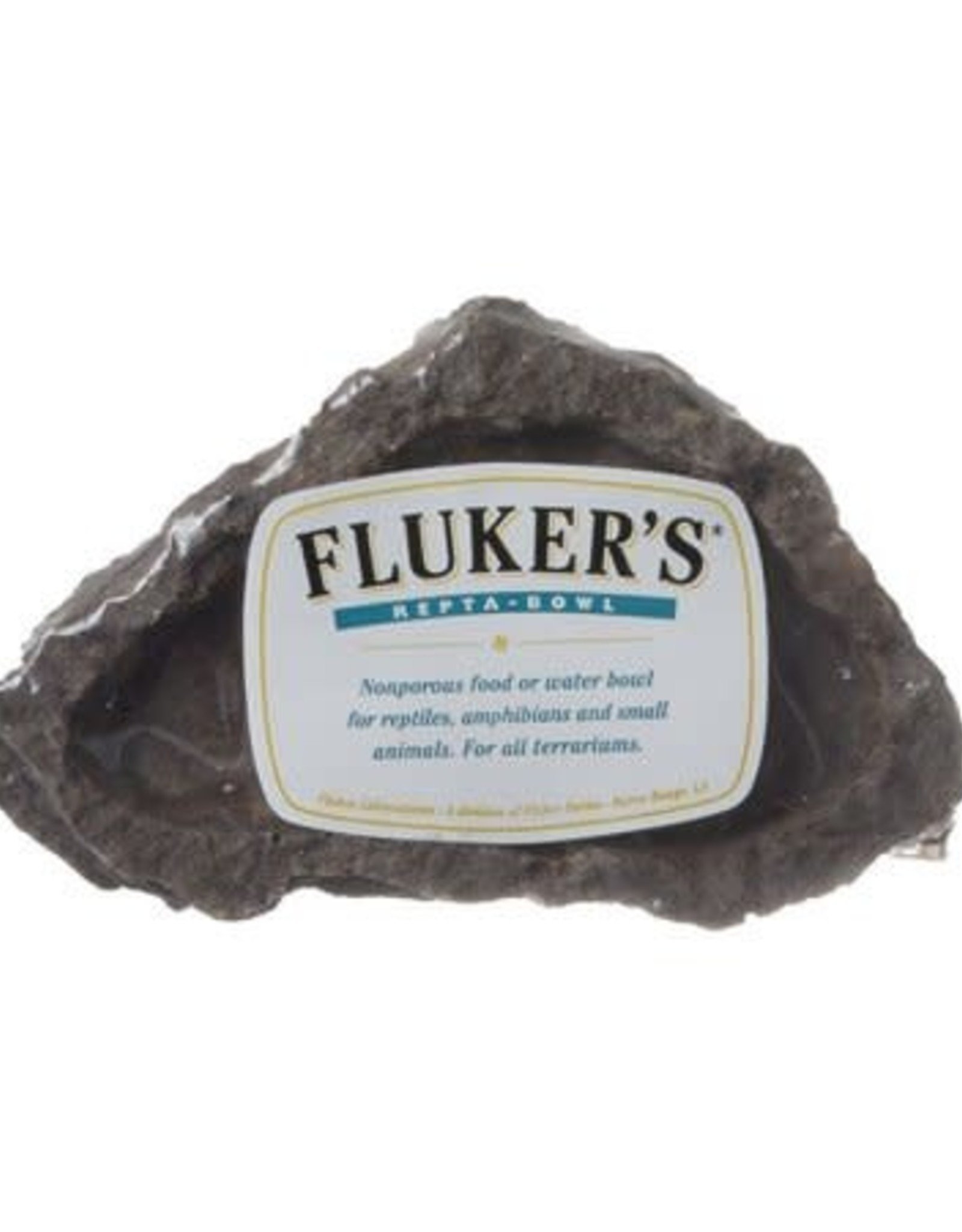 FLUKER'S FLUKER'S- REPTA-BOWL- FOOD AND WATER- 2.75X4.75X.75- EXTRA SMALL