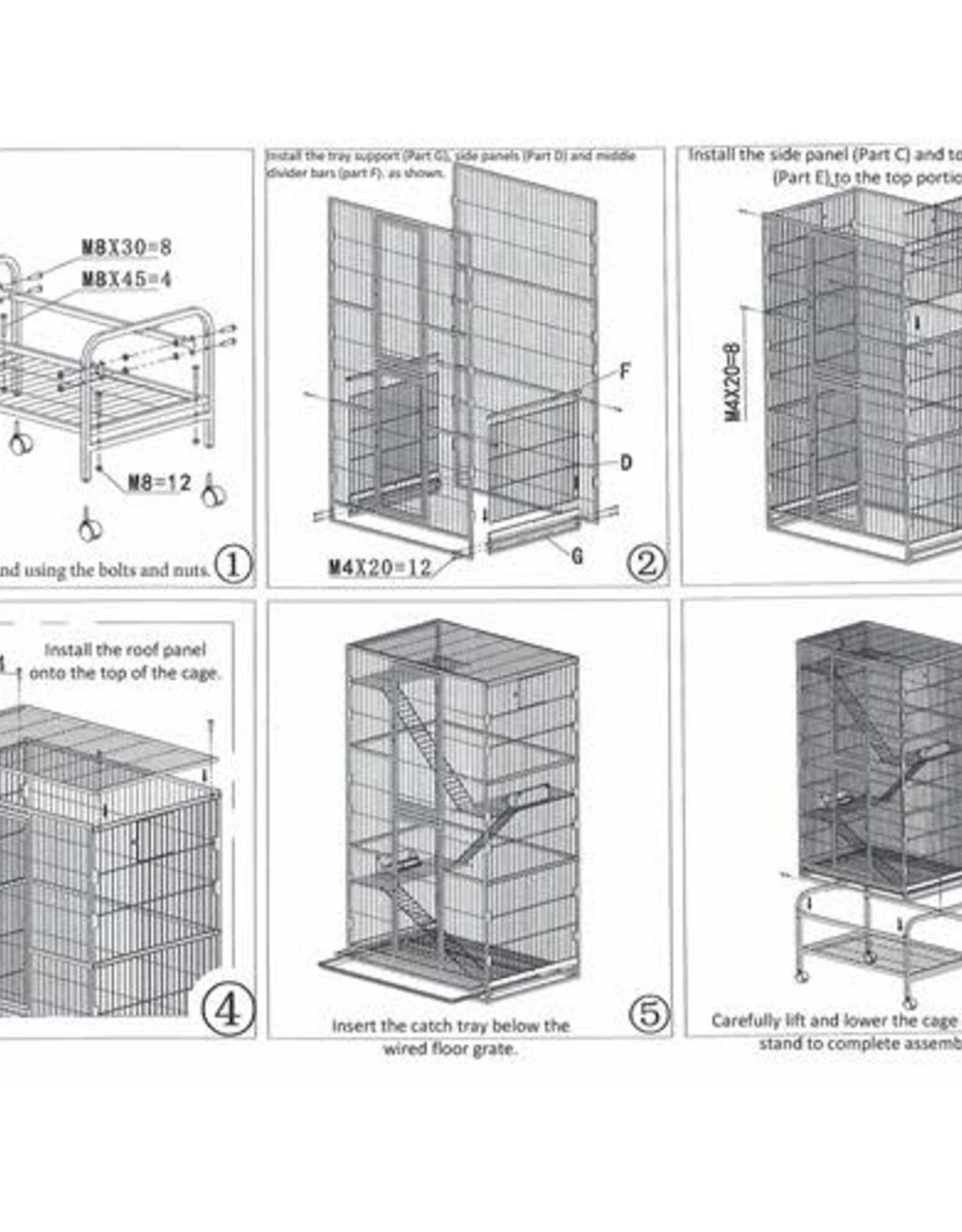 EXOTIC NUTRITION EXOTIC NUTRITION- CONGO- SUGAR GLIDER CAGE 32X21X52