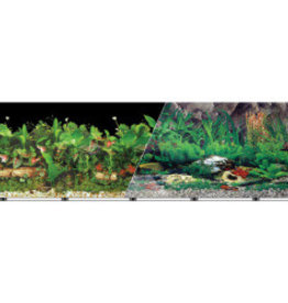 BLUE RIBBON PET PRODUCTS, INC. BLUE RIBBON- TROPICAL BACKGROUND- REVERSIBLE- 24 INCH HIGH- BY THE FOOT