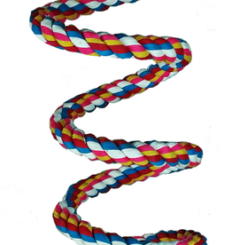 HAPPY BEAKS HB553 RAINBOW COTTON ROPE BOING WITH BELL 96 X 1- LARGE