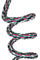 HAPPY BEAKS HB556 RAINBOW COTTON ROPE BOING WITH BELL  97 X 1.25- EXTRA LARGE