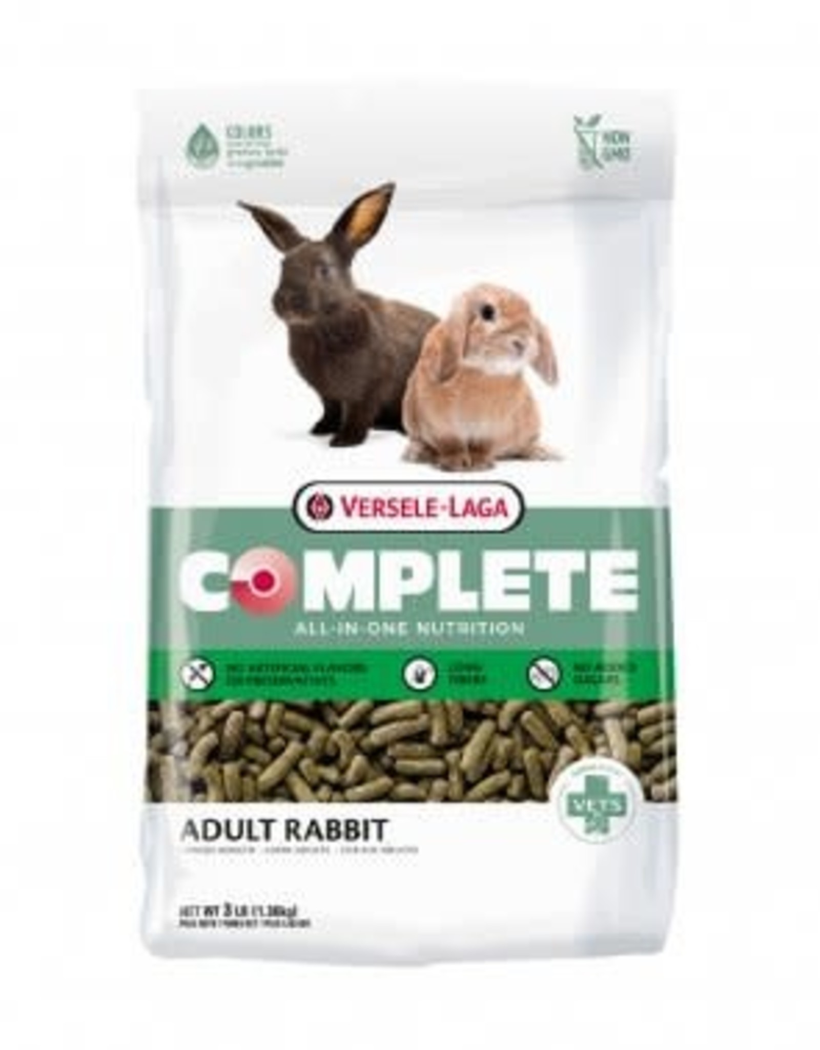 HIGGINS PREMIUM PET FOODS VERSELE -LAGA- COMPLETE DIET- 12X8X6- ADULT RABBIT- 3 LB*