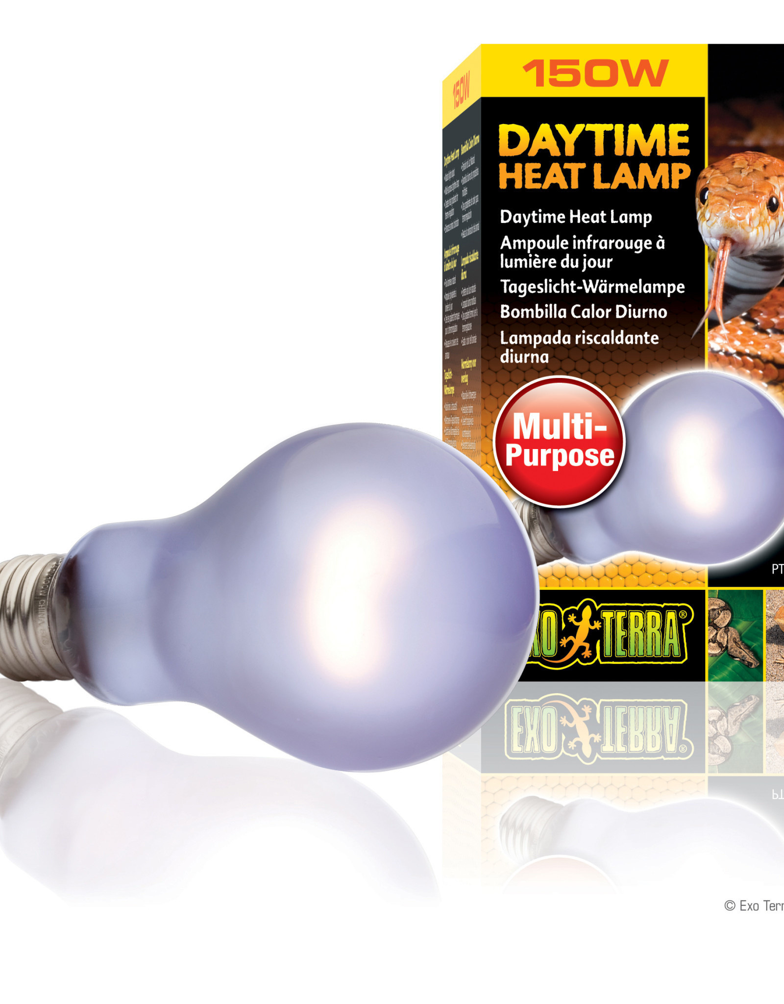 EXO TERRA PT2114- BROAD-SPECTRUM- DAYTIME HEAT (IDEAL FOR PLANTS/BREEDING ) 3X3X5- 150W