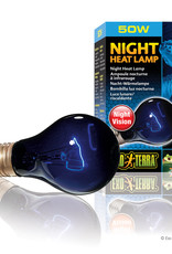 EXO TERRA EXO TERRA- PT2126- NIGHT HEAT- MOONLIGHT LAMP/BULB- BLUE GLASS- 3X3X5- 50W