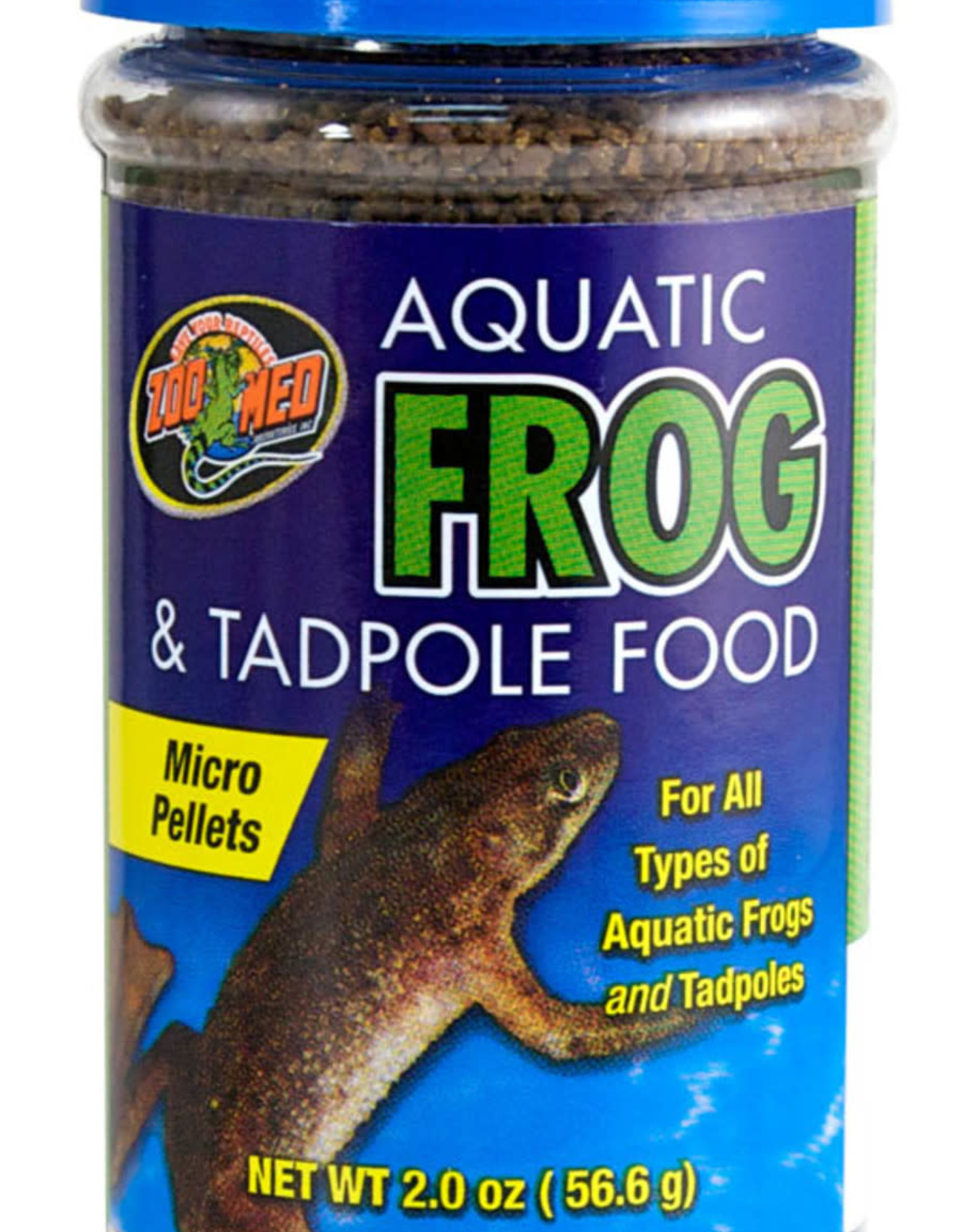 ZOO MED LABORATORIES, INC. ZOO MED- ZM-16- AQUATIC FOOD- FROG AND TADPOLE- 1.5X1.5X4- MICRO PELLETS- 2 OZ
