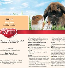CENTRAL - KAYTEE PRODUCTS KAYTEE- LITTER/BEDDING- 16X10X24- ASPEN- PRESS PACK 8.0 CF