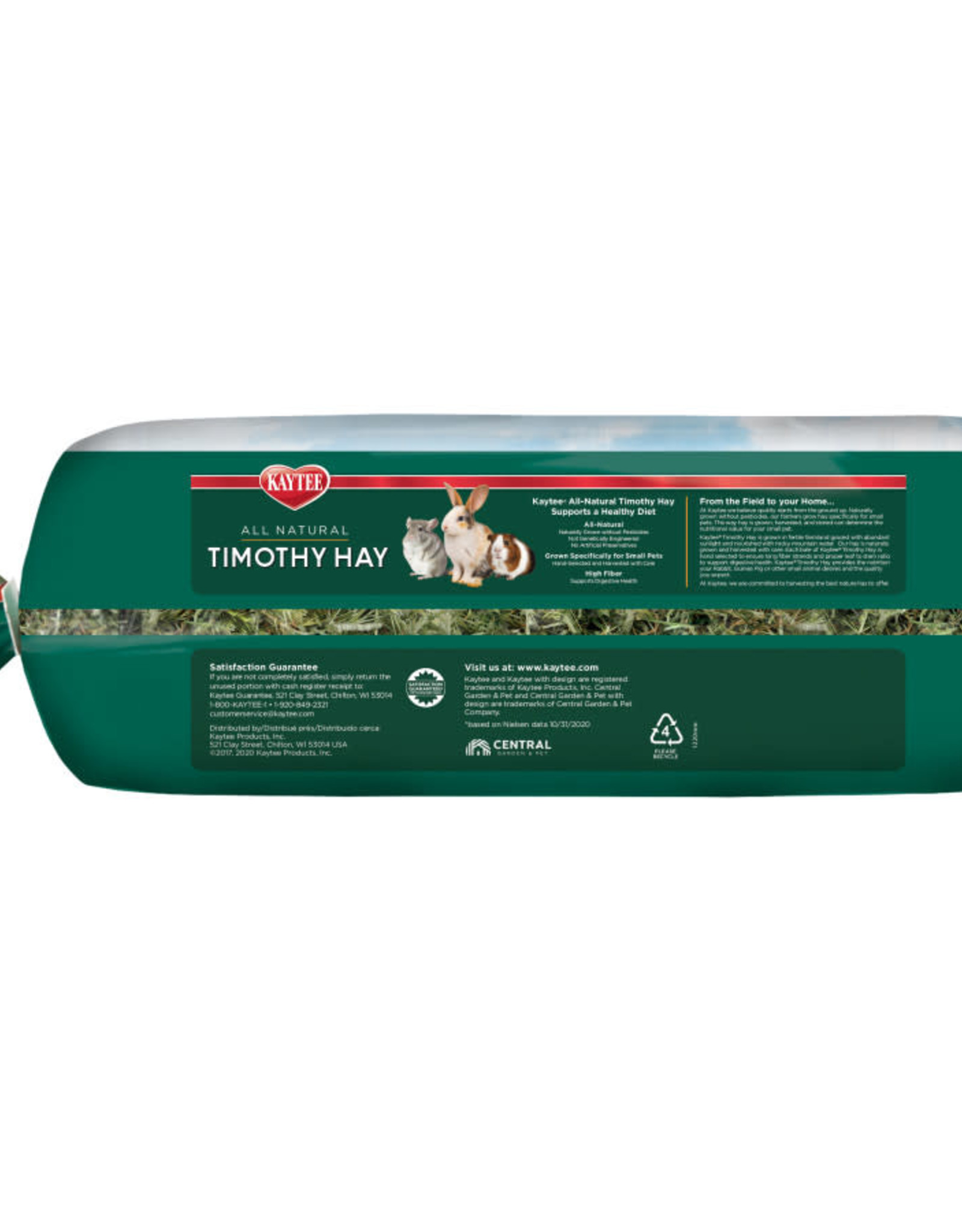 CENTRAL - KAYTEE PRODUCTS KAYTEE- NATURAL- 16X7X5- TIMOTHY HAY 24 OZ