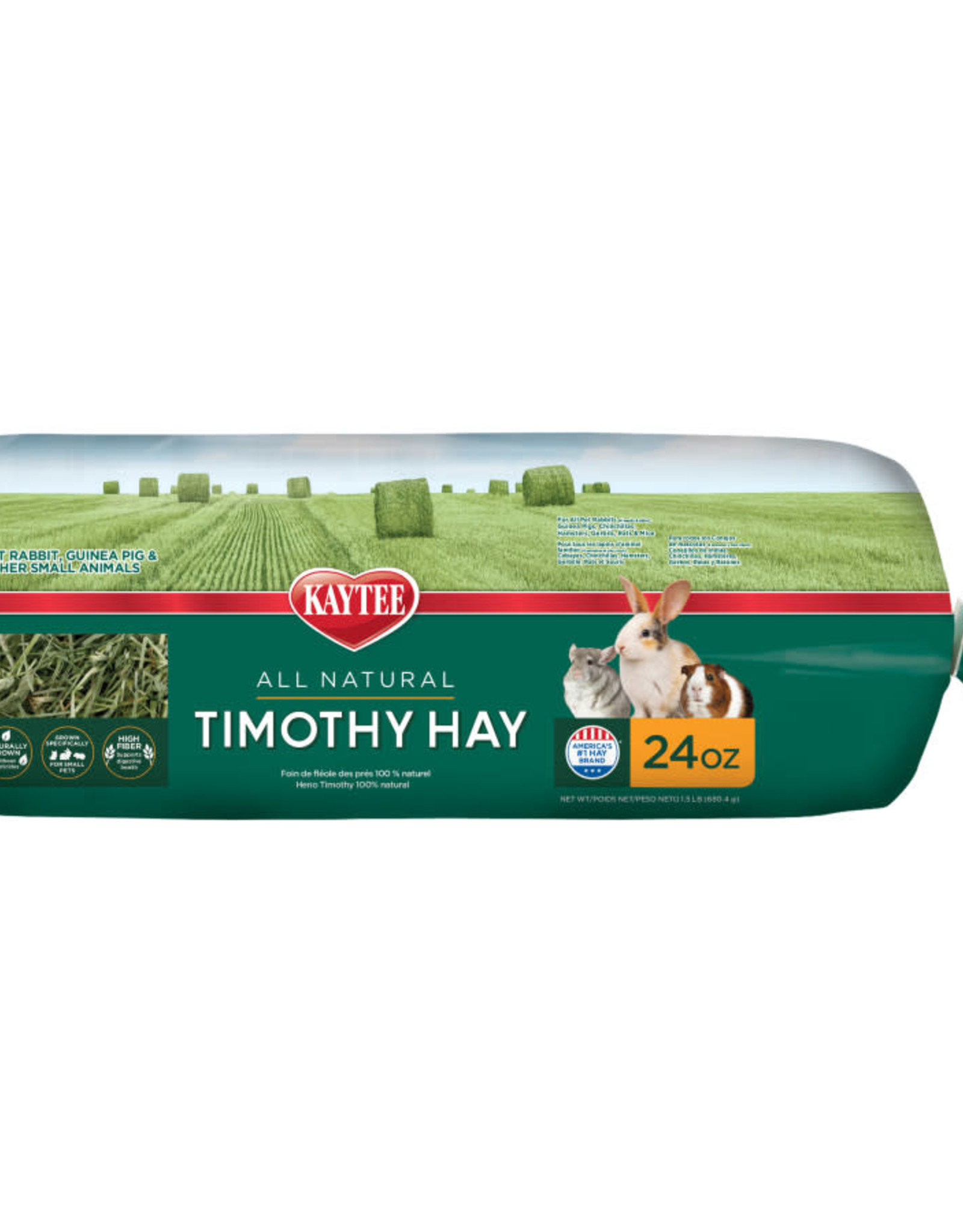 CENTRAL - KAYTEE PRODUCTS KAYTEE- NATURAL- 16X7X5- TIMOTHY HAY 24 OZ