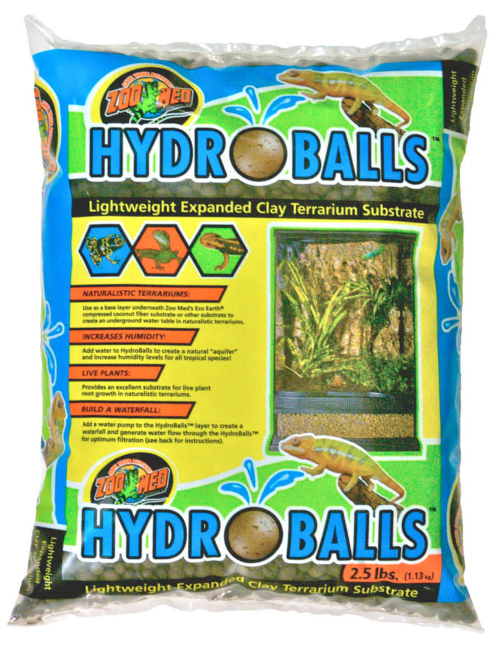 ZOO MED LABORATORIES, INC. ZOO MED- VC-10- HYDROBALLS- TERRARIUM SUBSTRATE- 11X8X3.5- CLAY-  2.5 LB