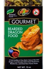 ZOO MED LABORATORIES, INC. ZOO MED- ZM-104- GOURMET- BEARDED DRAGON FOOD- 3X3X8- 15 OZ