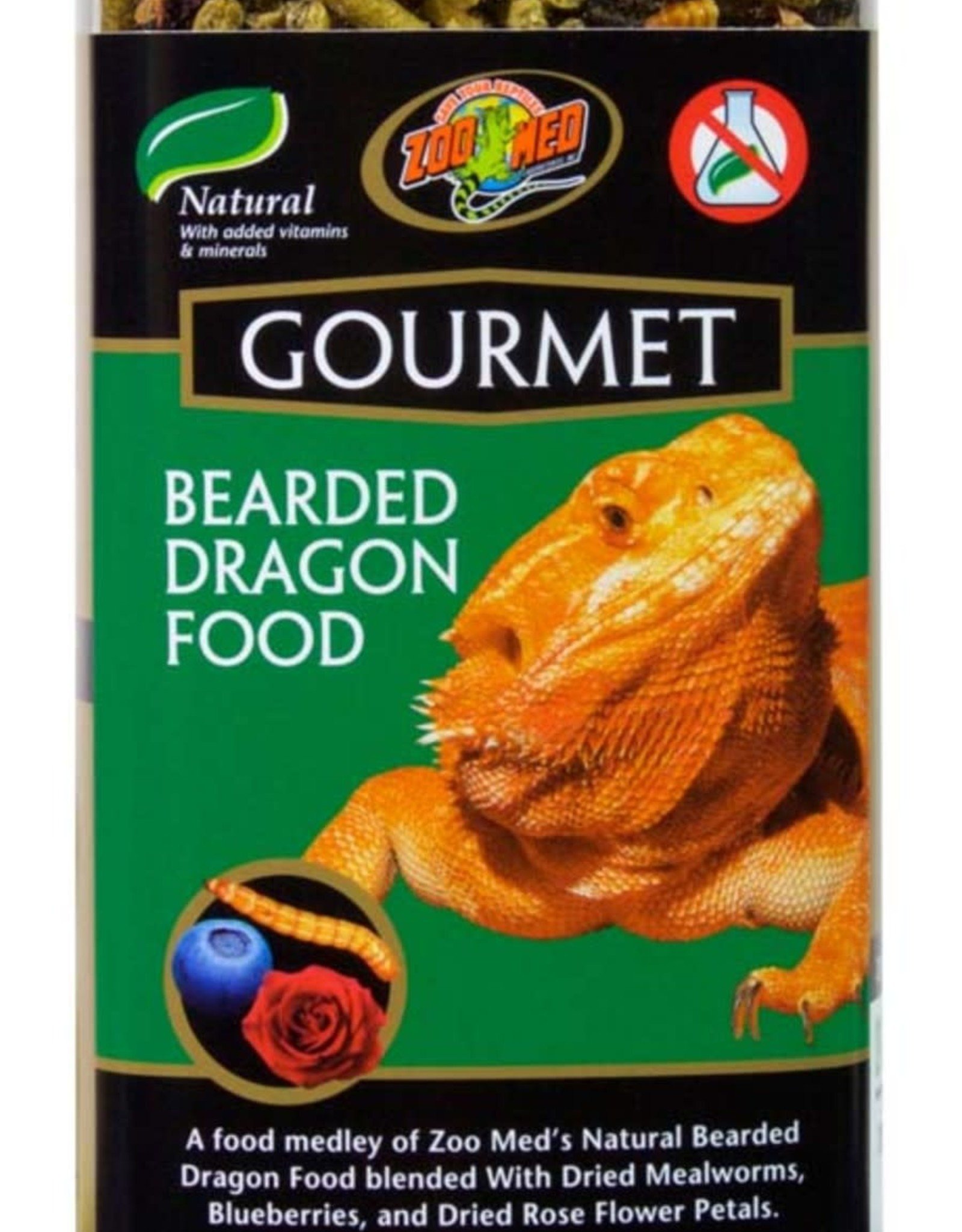 ZOO MED LABORATORIES, INC. ZOO MED- ZM-104- GOURMET- BEARDED DRAGON FOOD- 3X3X8- 15 OZ