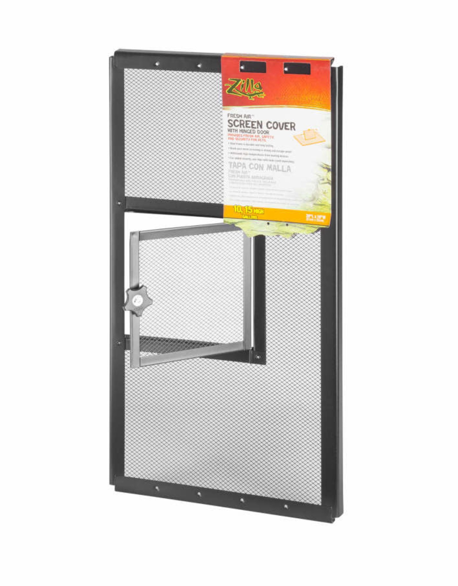 ZILLA PET PRODUCTS ZILLA- SCREEN COVER- TERRARIUM- WITH HINGE DOOR- 24X12X1.5- 15, 20H, and 30X- GALLON