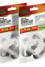 ZILLA PET PRODUCTS ZILLA-  SCREEN CLIPS- NON-LOCKING- 4X1- 30 GALLON AND LARGER- 2 PK