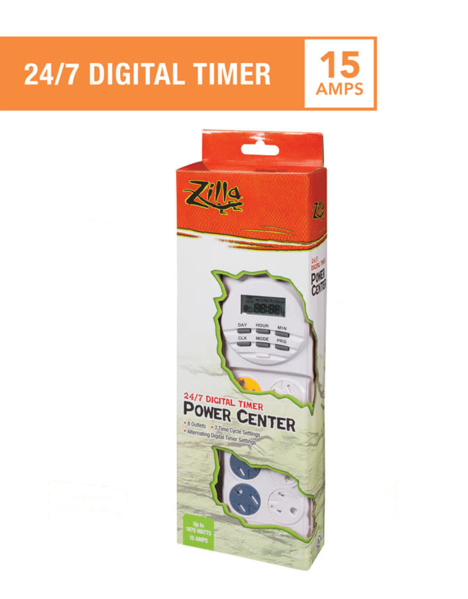 ZILLA PET PRODUCTS ZILLA POWER CENTER DIGITAL TIMER 13X4X2 Rhonda