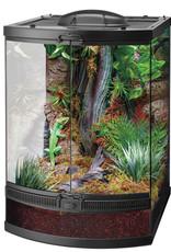 ZILLA PET PRODUCTS ZILLA- TERRARIUM- GLASS- OPEN FRONT- BOW FRONT- 18X21X25