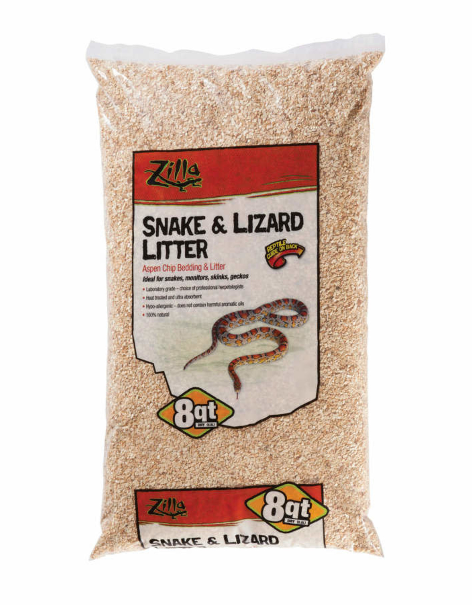 ZILLA PET PRODUCTS ZILLA- ASPEN- BEDDING- SNAKE LITTER- 20X11.5X3- 8 QT