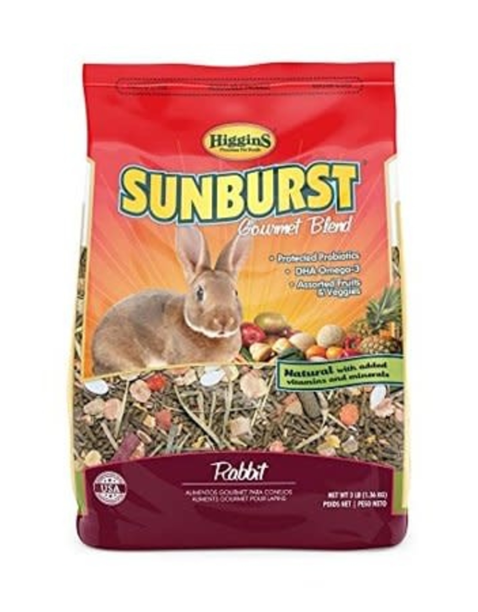 HIGGINS PREMIUM PET FOODS HIGGINS SUNBURST- 12X10X5- RABBIT- 3 LB