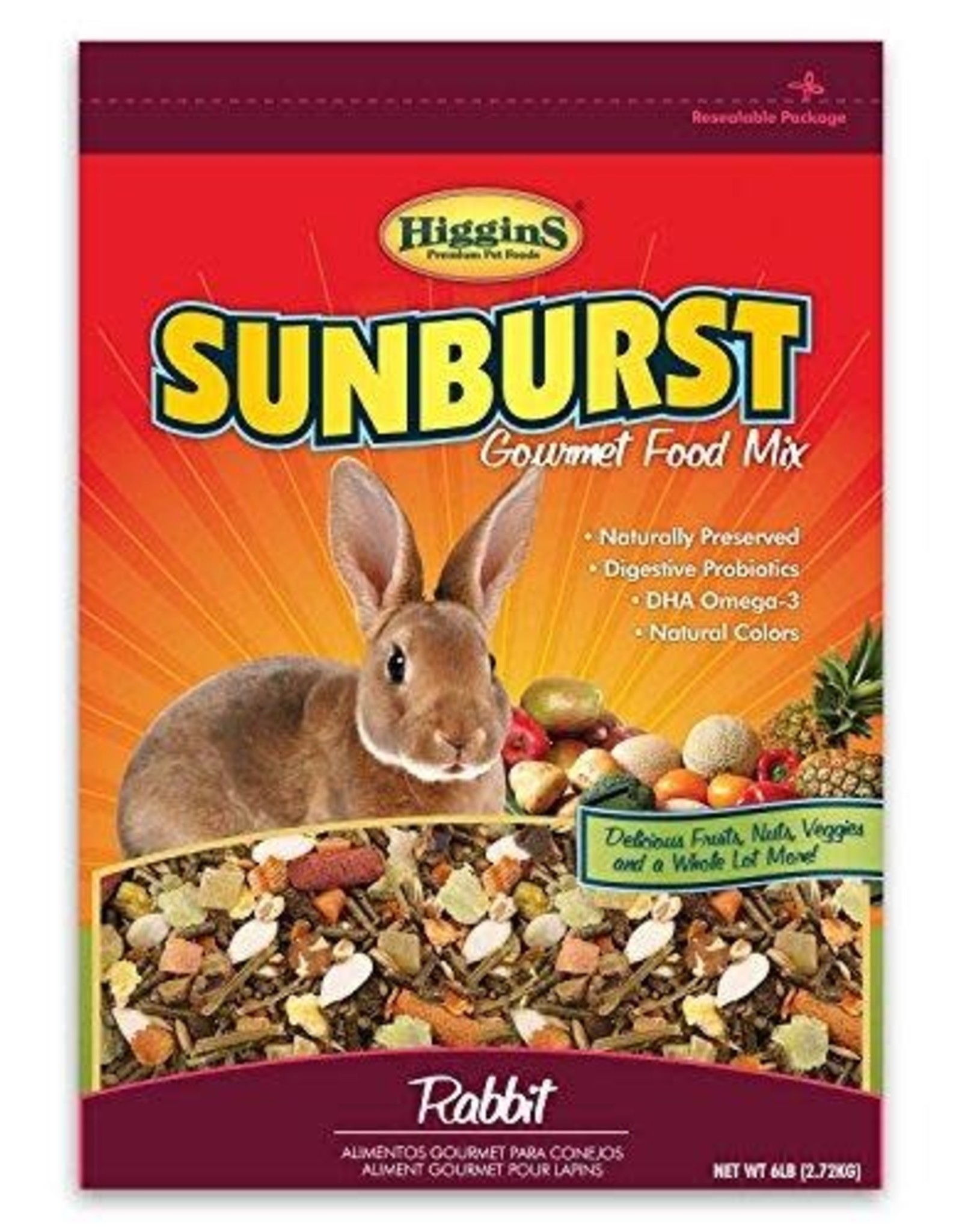 HIGGINS PREMIUM PET FOODS HIGGINS SUNBURST- 14X8X6- RABBIT- 6 LB