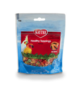 CENTRAL - KAYTEE PRODUCTS KAYTEE- TREAT- BAG- 7X5X2- HEALTHY TOPPINGS- PAPAYA 2.5 OZ