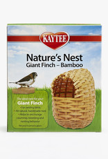 CENTRAL - KAYTEE PRODUCTS NEST- NATURE'S NEST- BAMBOO- 6.31X5.5X4.5- GIANT FINCH