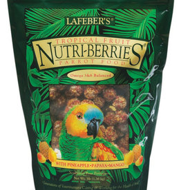 LAFEBER'S LAFEBER'S- NUTRI-BERRIES- PELLETED DIET/TREAT- 8.25X8.25X6- 3LB- PARROT- TROPICAL FRUIT