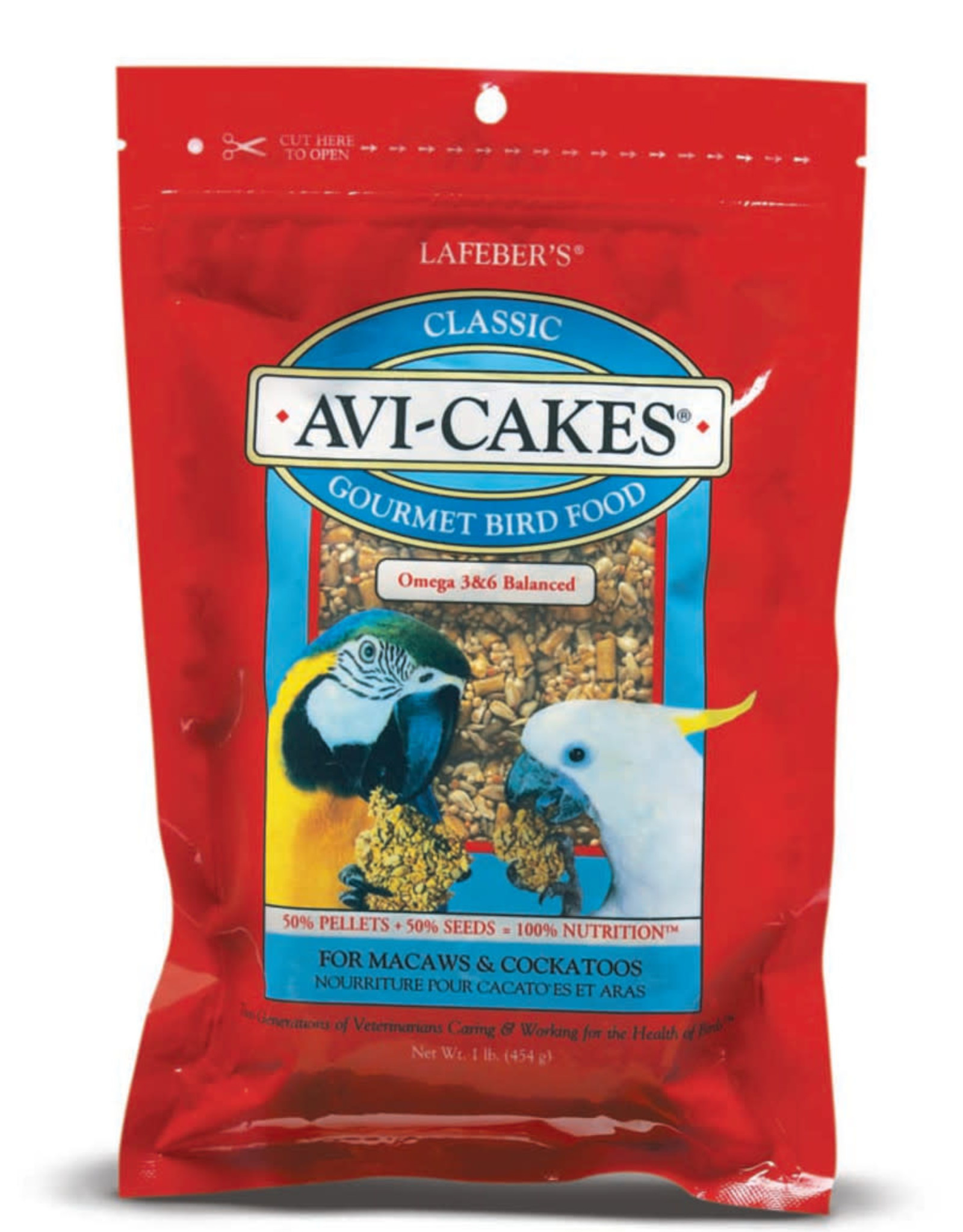 LAFEBER'S LAFEBER'S-  AVI-CAKES- PELLETED DIET/TREAT- 10.5X7X1- 1 LB- MACAW/COCKATOO-CLASSIC