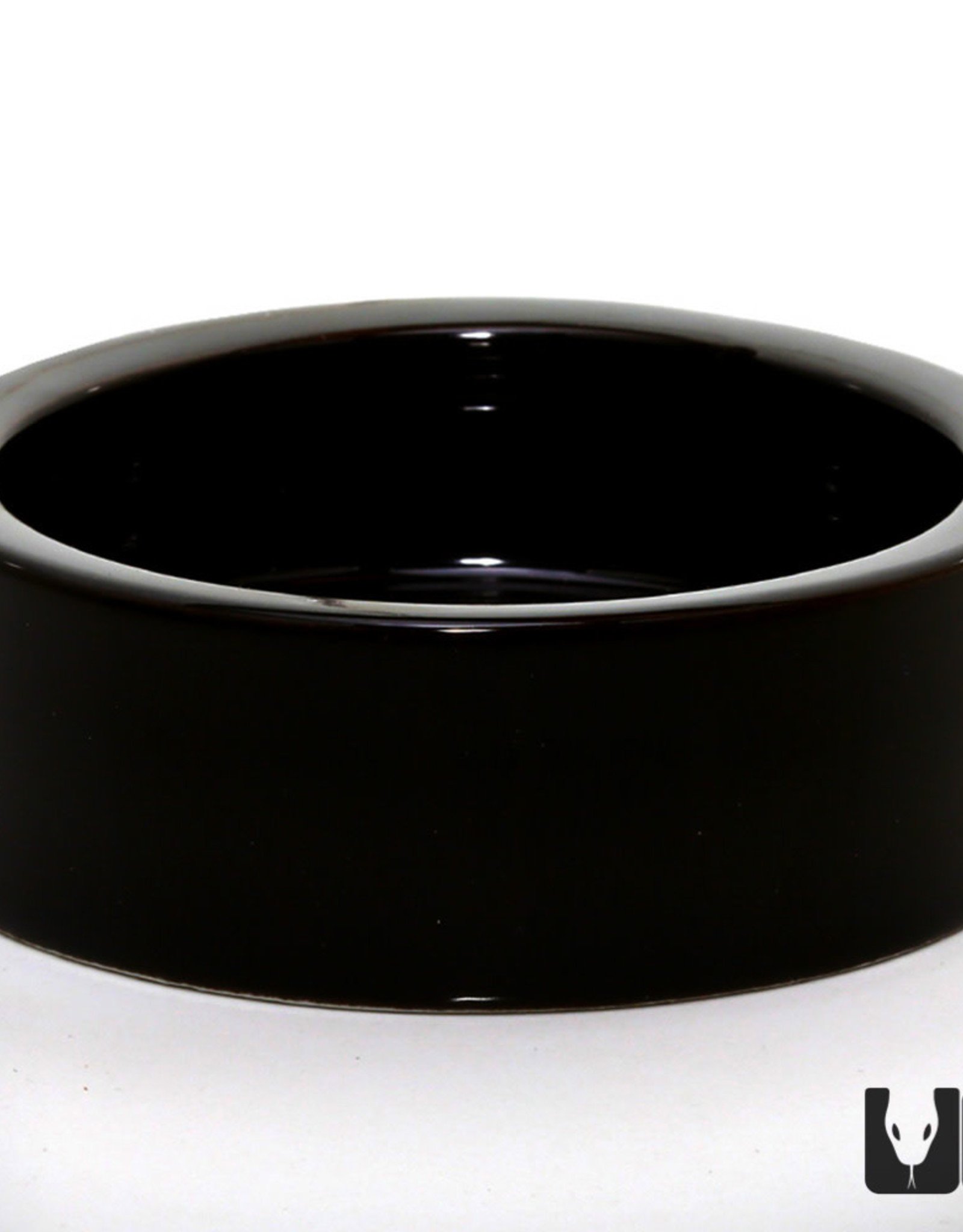 CERAMIC BOWL- ROUND BLACK- MEDIUM