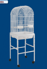 HQ HQ- 448A- BIRD CAGE-  ROUND TOP STYLE- 18X18X46- WHITE