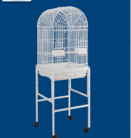 HQ HQ- 448A- BIRD CAGE-  ROUND TOP STYLE- 18X18X46- WHITE