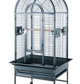 HQ HQ- 22622WH- BIRD CAGE- POWDER COATED- DOME- OPEN TOP- 26X22- PLATINUM/WHITE