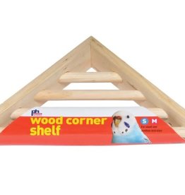 PREVUE PET PRODUCTS, INC. PREVUE- WOODEN CORNER SHELF/PLATFORM- 7X7X1.5-  INCH