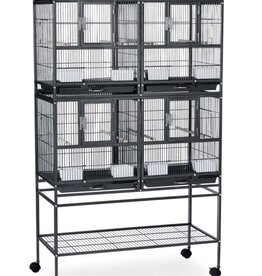 PREVUE PET PRODUCTS, INC. PREVUE- HAMPTON DELUXE FLGHT CAGE (2 UNITS) AND STAND- 40X20X20- BLACK