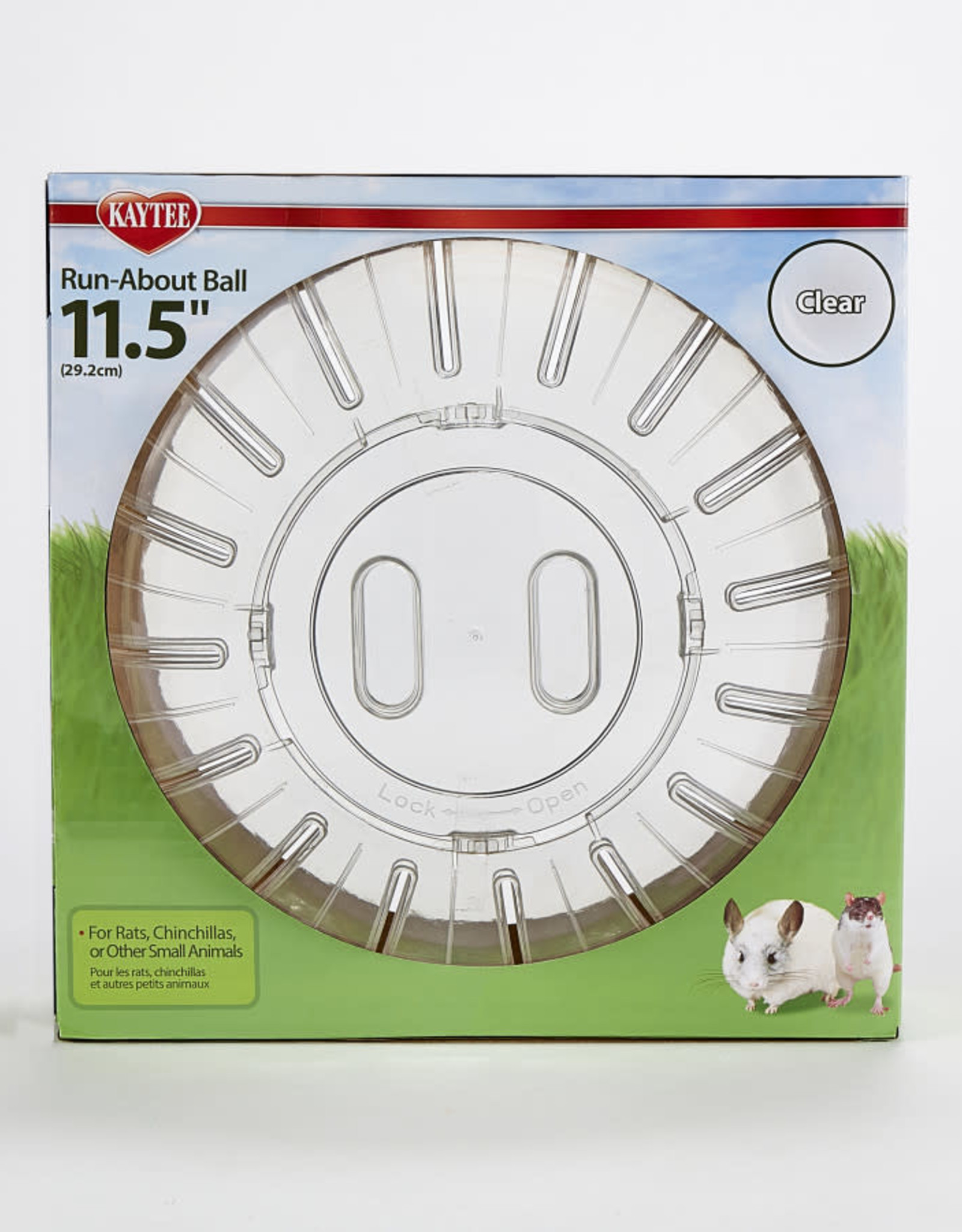 CENTRAL - KAYTEE PRODUCTS SUPER PET- RUN ABOUT BALL- 11.5 DIA- GIANT- CLEAR
