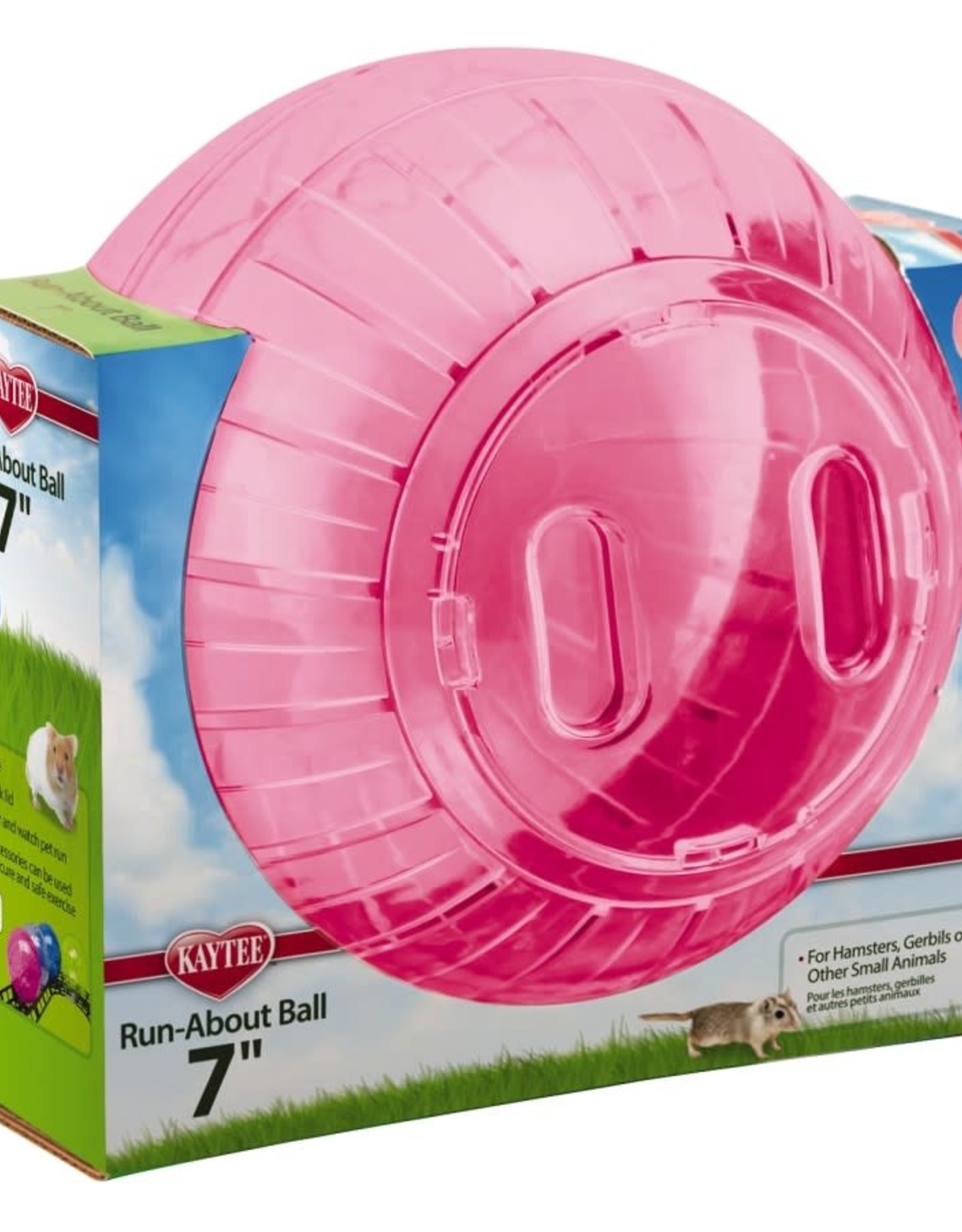 CENTRAL - KAYTEE PRODUCTS SUPER PET- RUN ABOUT BALL- 7 DIA- RAINBOW